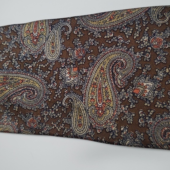 Men's Surrey Collection Vintage Silk Paisley Necktie Tie 57" - Picture 3 of 5